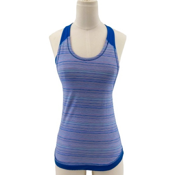 Ivivva Other - Ivivva by Lululemon Get Loud Purple and Blue Space Dye 2Fer Tank Top Size 14